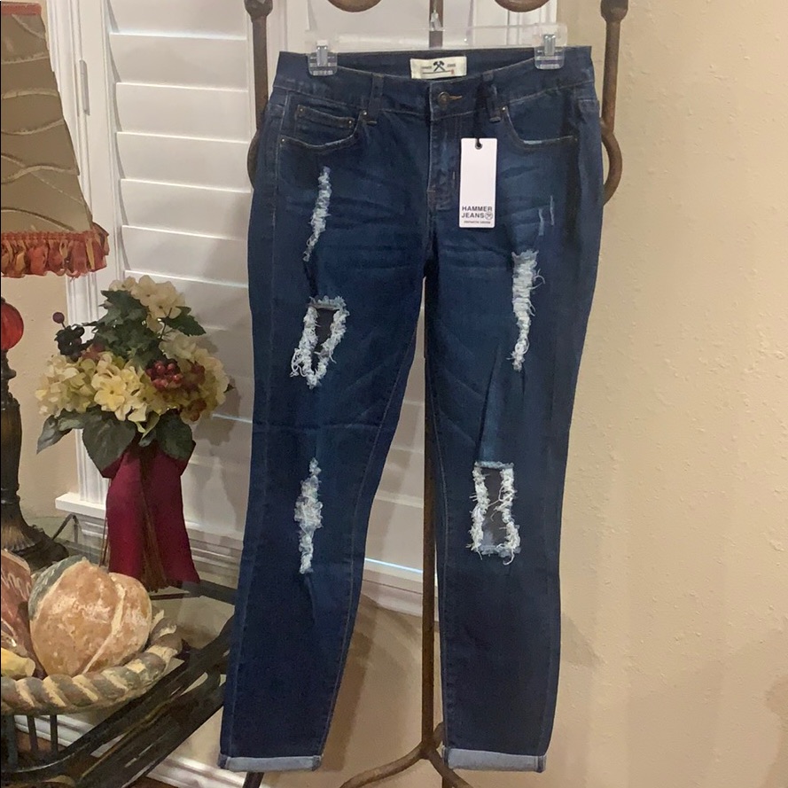 Destroyed Hammer Skinny Jeans